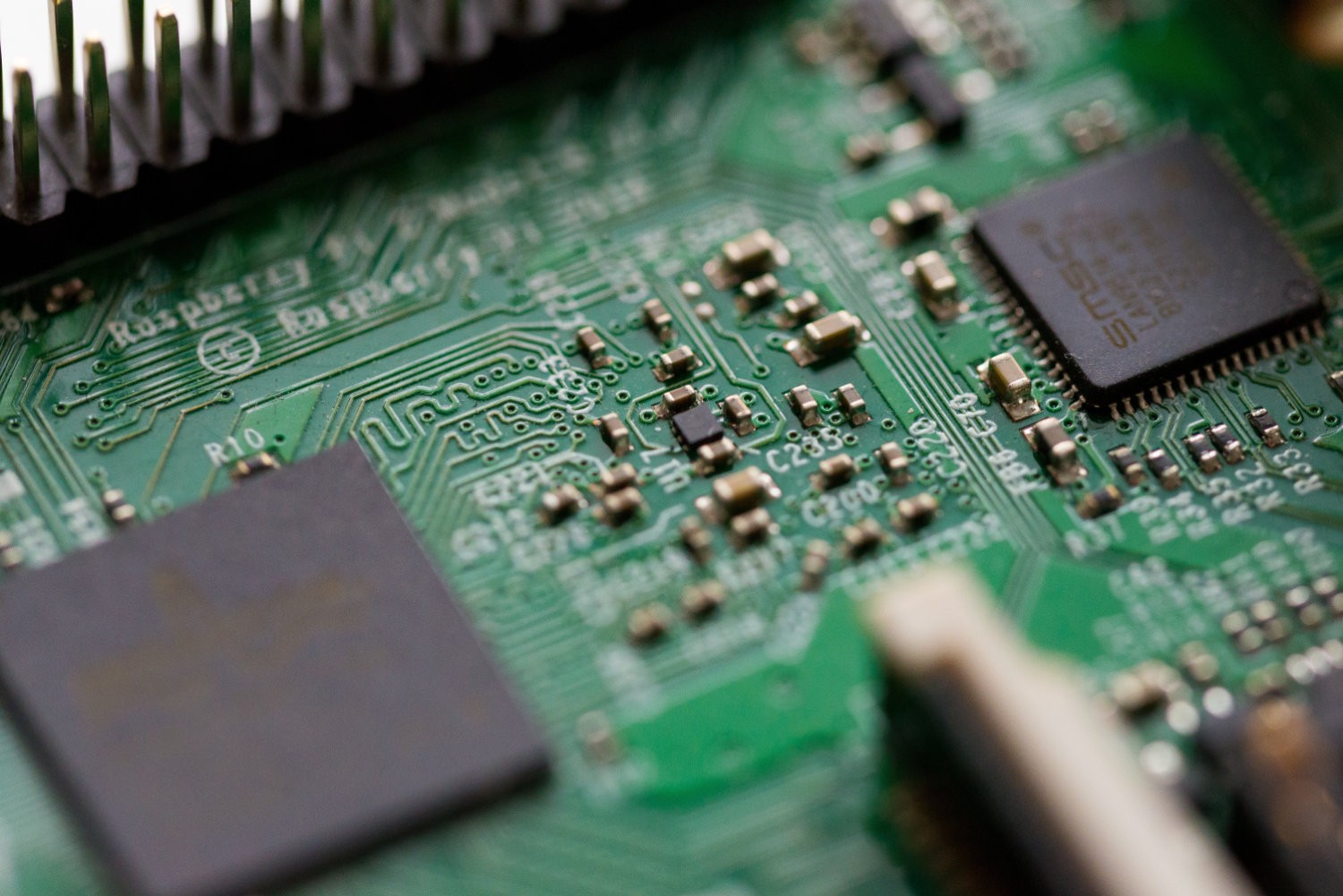 Innenleben von einem Computer als Detailansicht