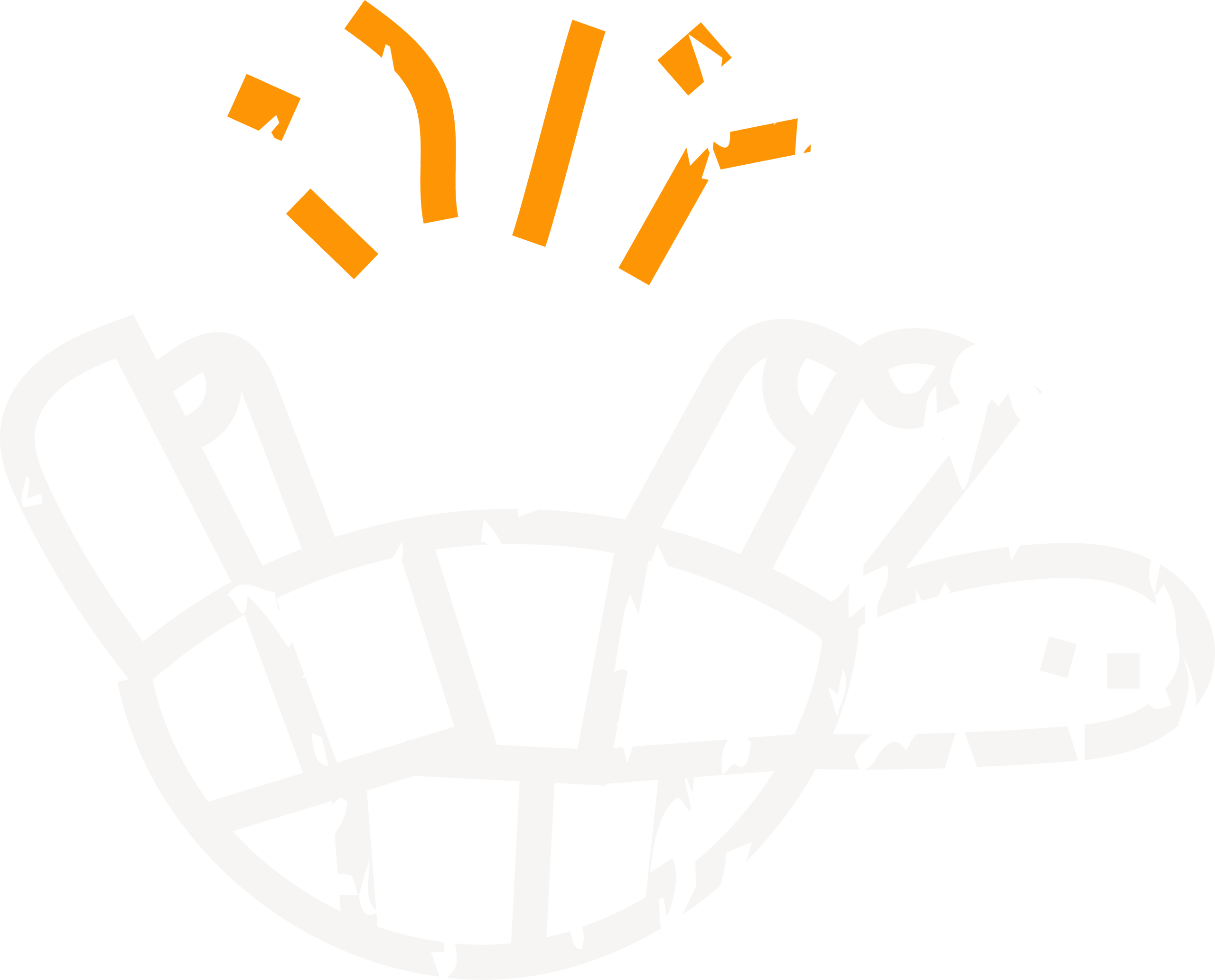 Minimalistische Illustration einer Schildkröte, die auf dem Rücken liegt.