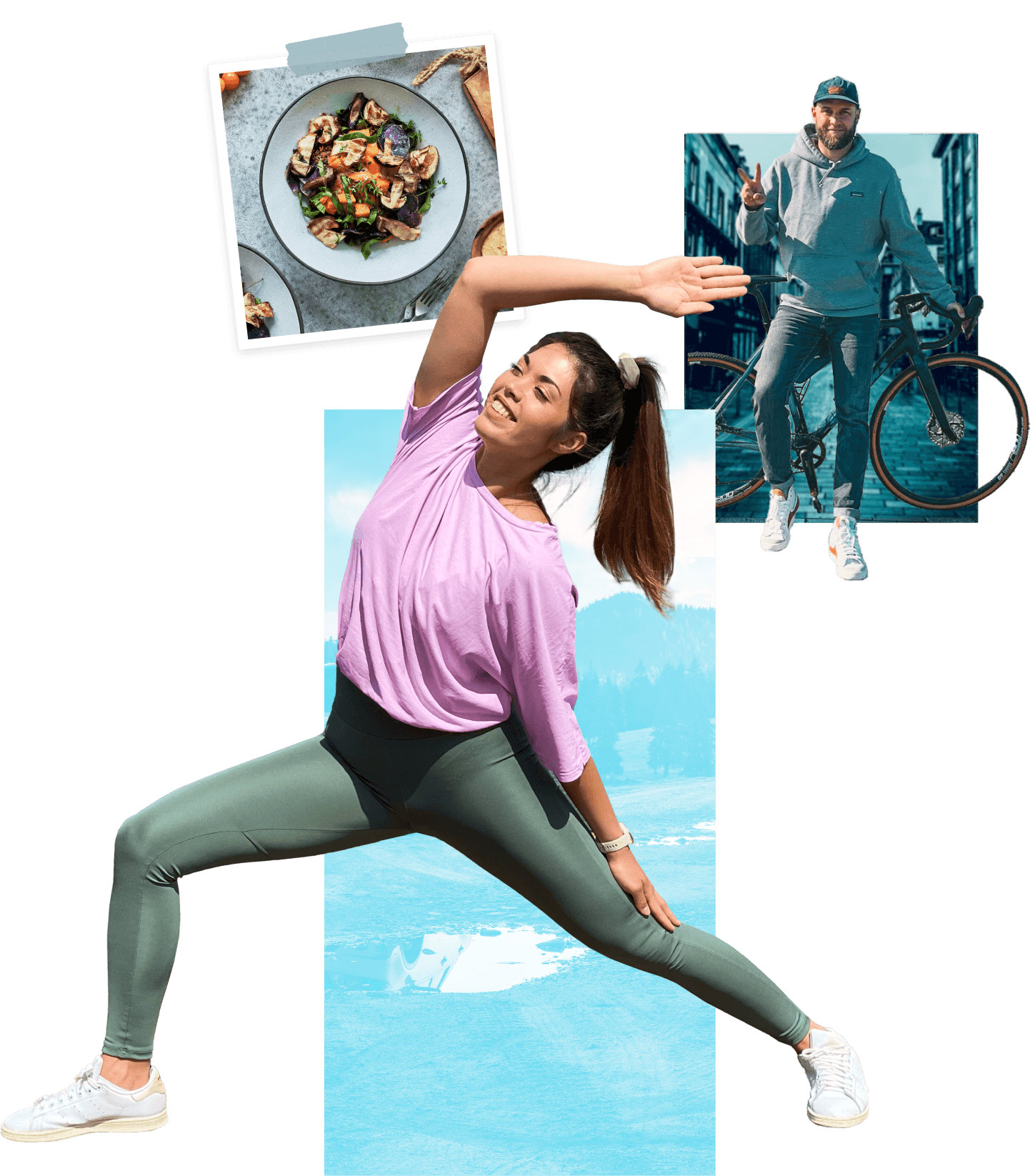 Referenz Garmin - Collage 40-Tage-Challenge