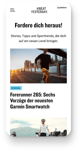 Mobile Screen von #BeatYesterday.org - Artikel Teaser