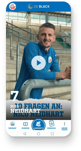 Screenshot aus der App: Video mit Nico Neidhart